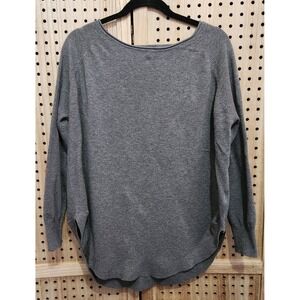 Dreamers Women's Gray M/L Long Sleeved Sweater Top Very Soft Cotton‎ Rayon Comfy